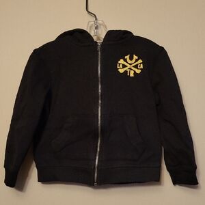 True Religion black/gold zip up hoodie